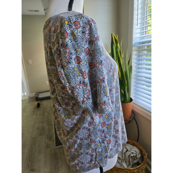 Loft Medallion Vintage Soft Half Sleeve Tee Shirt Medium 100% Cotton - Picture 5 of 7